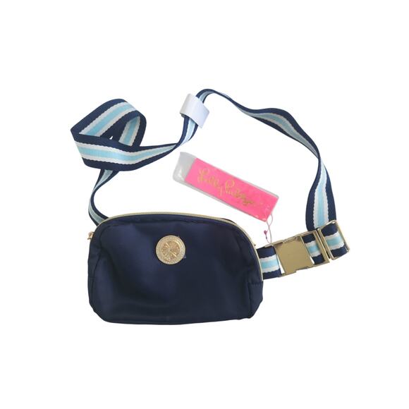 Lilly Pulitzer Jeanie Belt Bag True Navy NWT - Picture 1 of 8